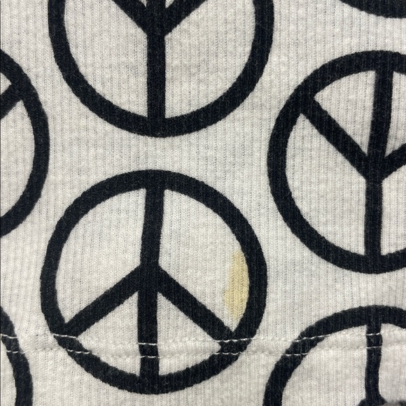 Jet Set Peace Sign Racerback Tank Top - Picture 5 of 5